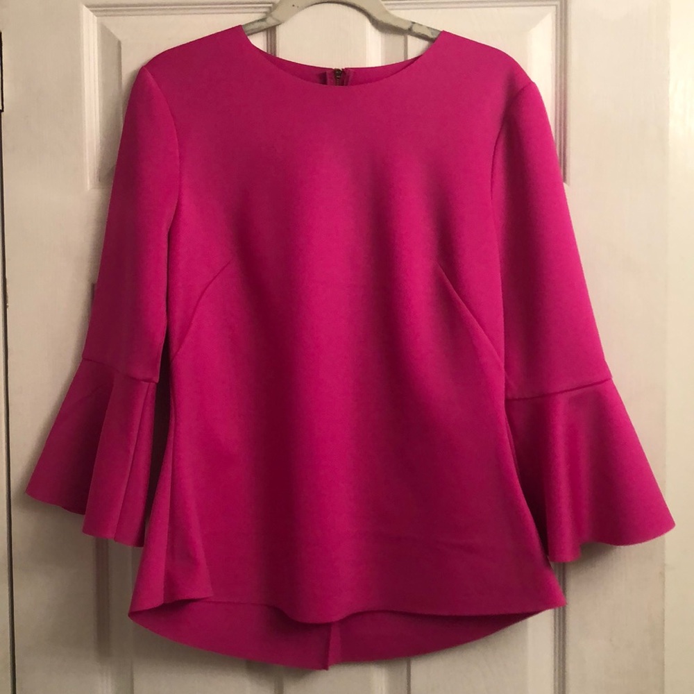 Ted Baker Bright Pink 3/4 Sleeve Top